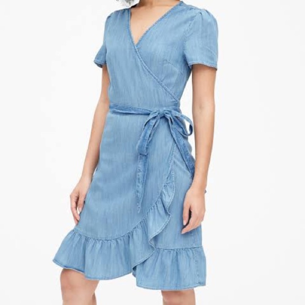 Gap Wrap Denim Dress